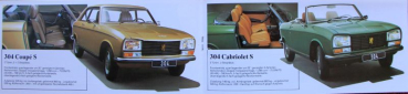 Peugeot Modellprogramm 1975 Automobilprospekt (10377)